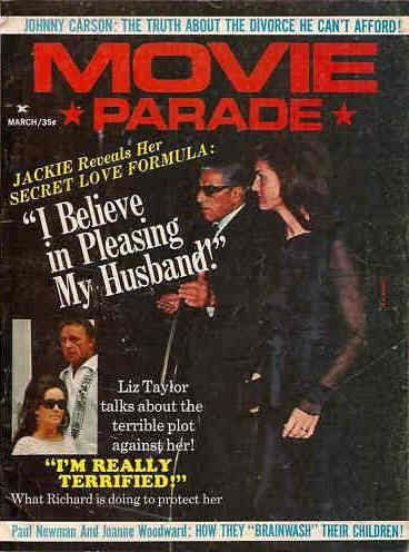 MOVIE PARADE magazine side cover March 1971