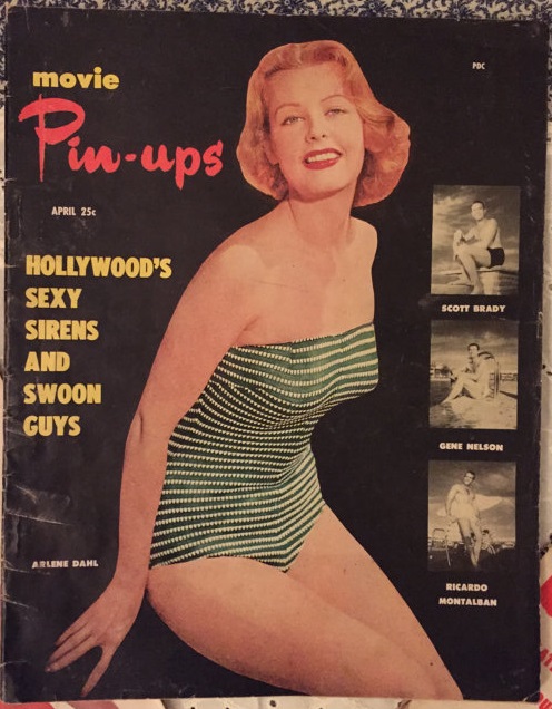 MOVIE PIN-UPS magazine side cover Issue 4 April 1953