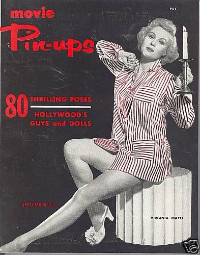 MOVIE PIN-UPS magazine side cover September 1953