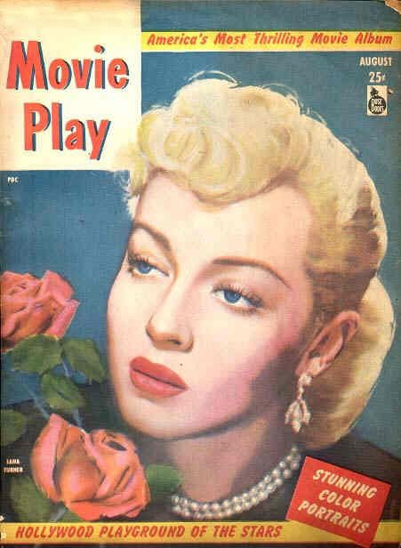 MOVIE PLAY magazine side cover  Vol 1 # 4 August 1946