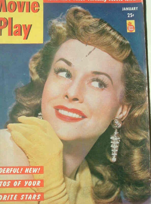 MOVIE PLAY magazine side cover Vol 1 # 6 - January 1947