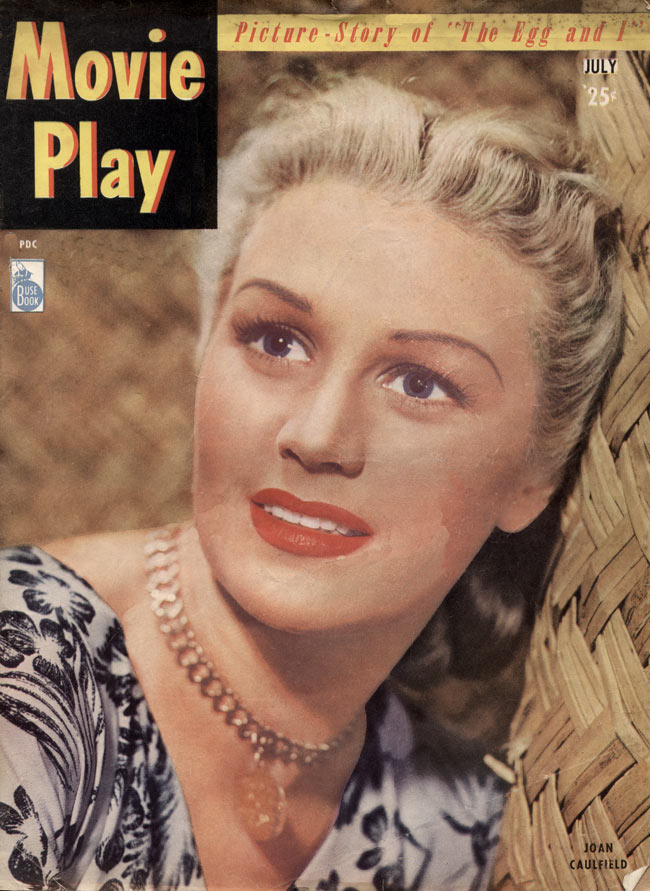 MOVIE PLAY magazine side cover July 1947