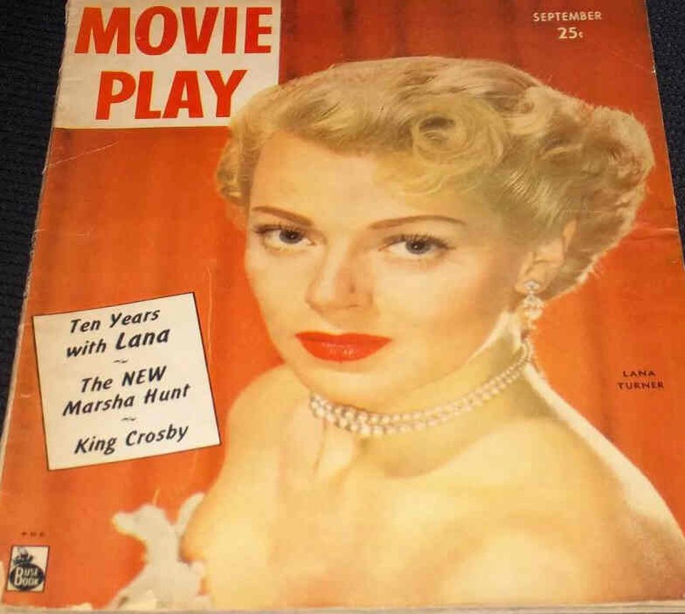 MOVIE PLAY magazine side cover  Vol 3 # 3 September 1948