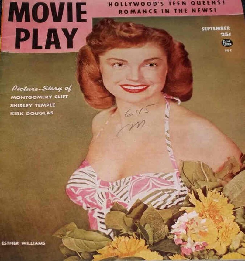MOVIE PLAY magazine side cover  Vol 4 # 3 September 1949