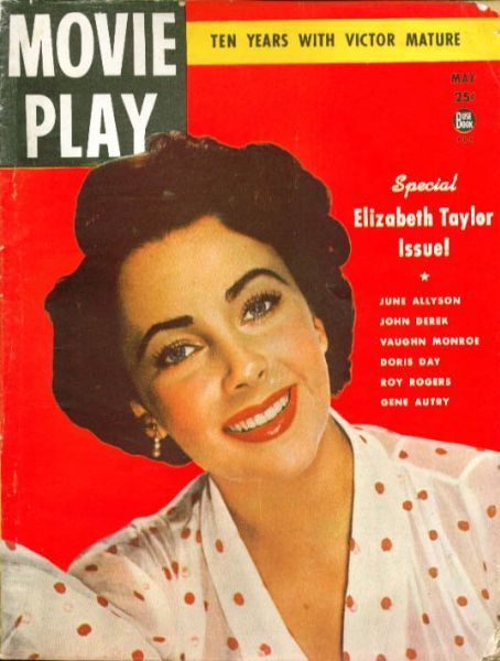 MOVIE PLAY magazine side cover  Vol 5 # 1 May 1950