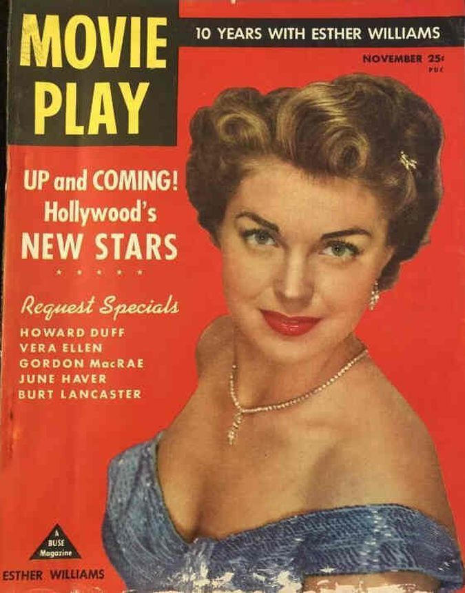 MOVIE PLAY magazine side cover  Vol 5 # 4 November 1950