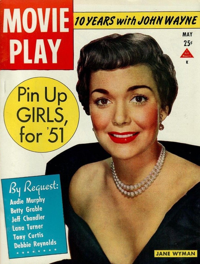 MOVIE PLAY magazine side cover  Vol 6 # 1 May 1951