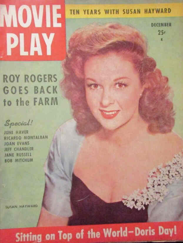 MOVIE PLAY magazine side cover December 1951