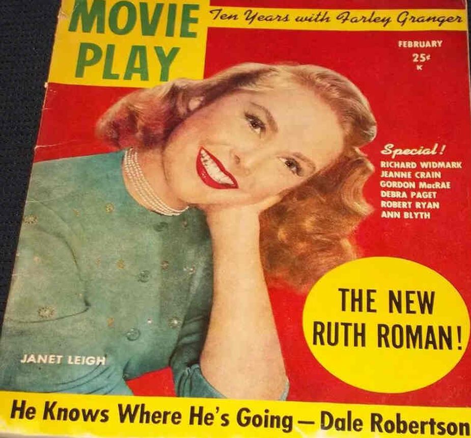 MOVIE PLAY magazine side cover February 1952
