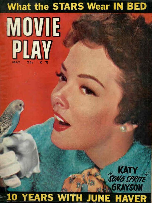 MOVIE PLAY magazine side cover  Vol 7 # 5 May 1953