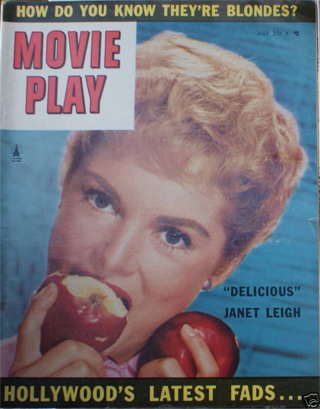 MOVIE PLAY magazine side cover  Vol 7 # 6 July 1953