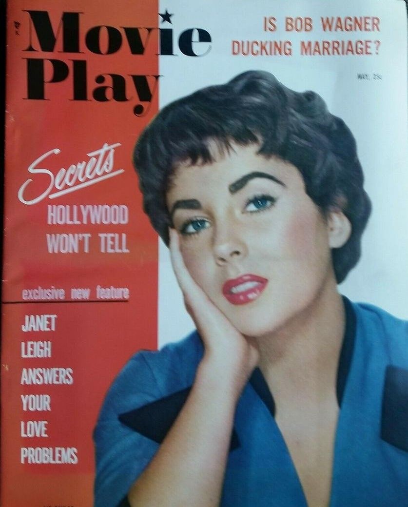 MOVIE PLAY magazine side cover  Vol 8 # 3 May 1954
