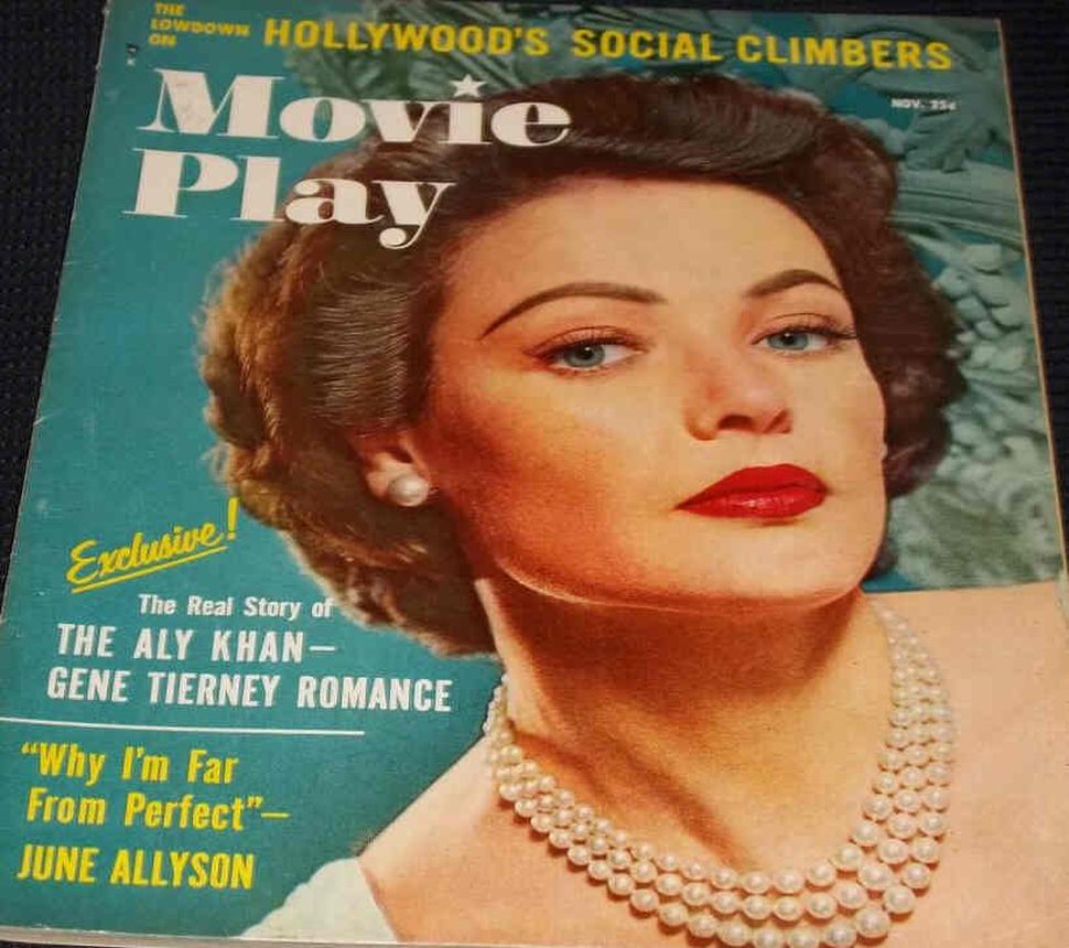 MOVIE PLAY magazine side cover  Vol 8 # 6 November 1954
