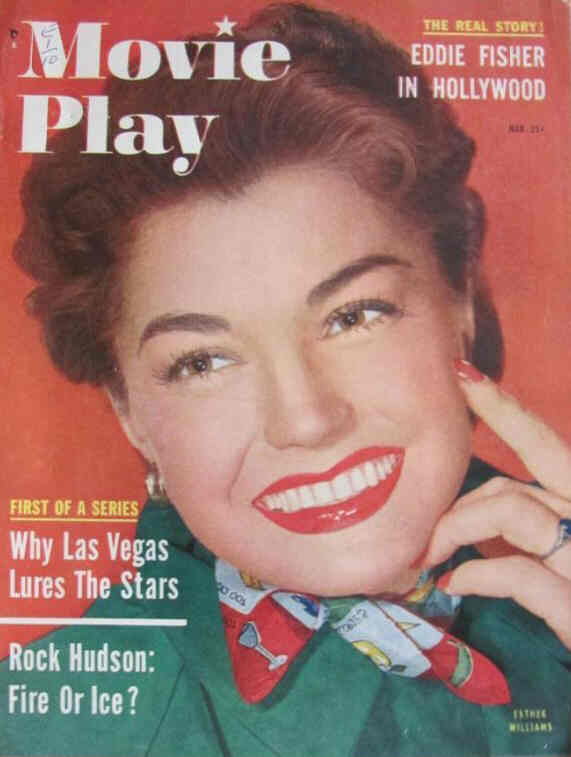 MOVIE PLAY magazine side cover March 1955