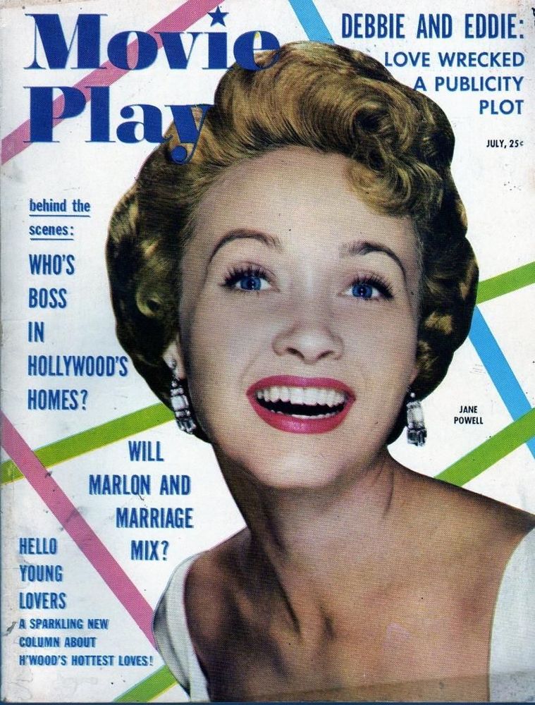 MOVIE PLAY magazine side cover July 1955
