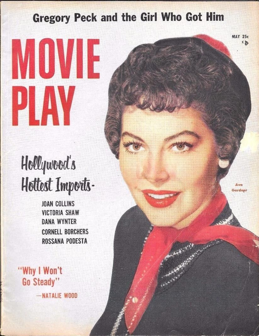 MOVIE PLAY magazine side cover  Vol 10 # 3 May 1956