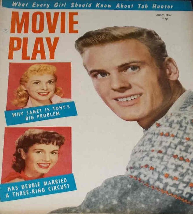 MOVIE PLAY magazine side cover  Vol 10 # 4 July 1956