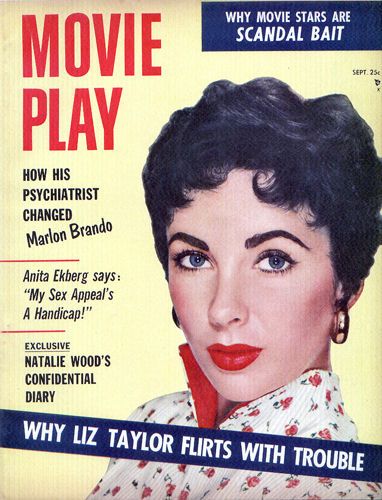 MOVIE PLAY magazine side cover  Vol 10 # 5 September 1956