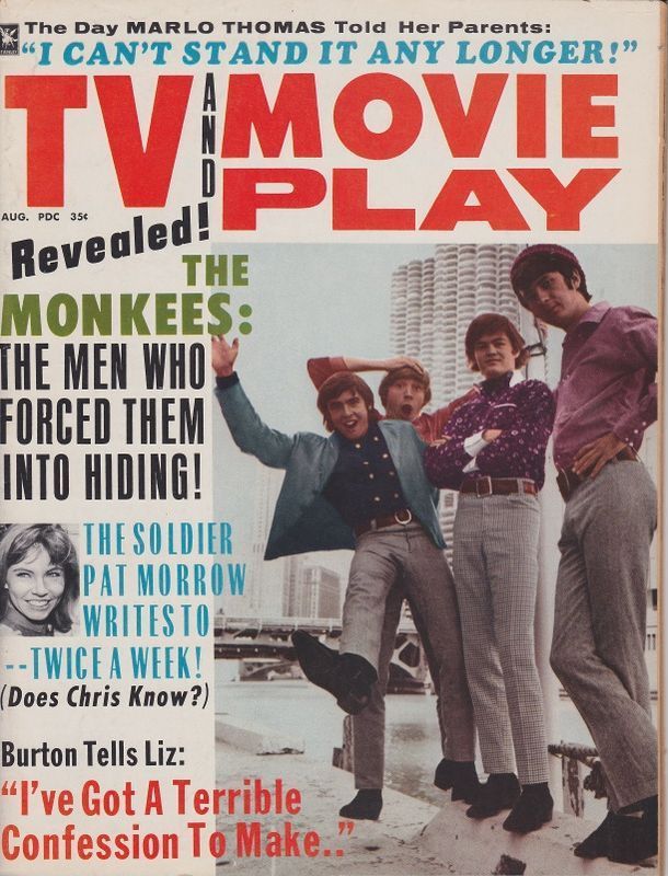 TV AND MOVIE PLAY magazine side cover August 1967