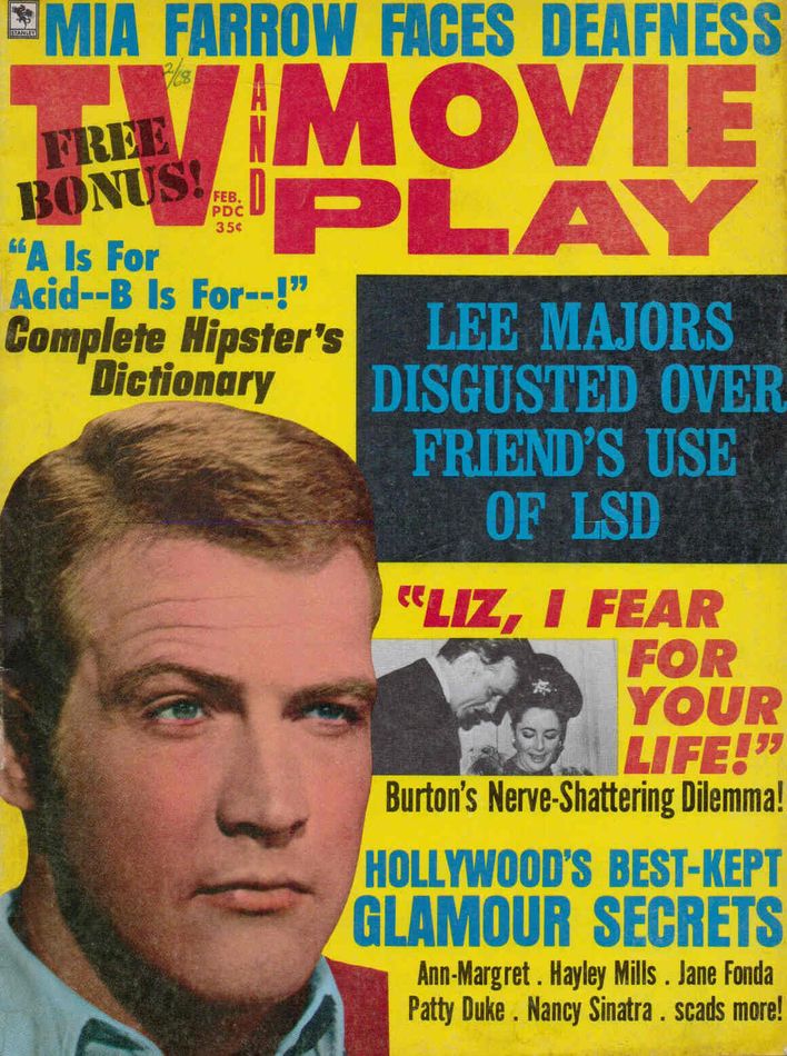 TV AND MOVIE PLAY magazine side cover  Vol 2 # 4 February 1968