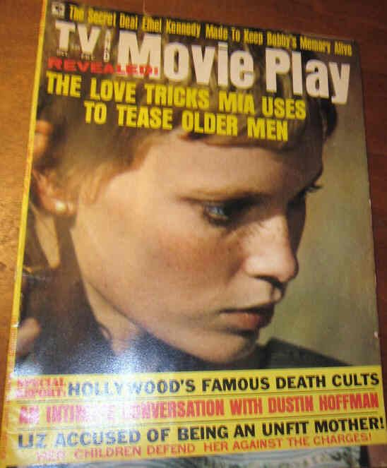 TV AND MOVIE PLAY magazine side cover  Vol 3 # 12 October 1969