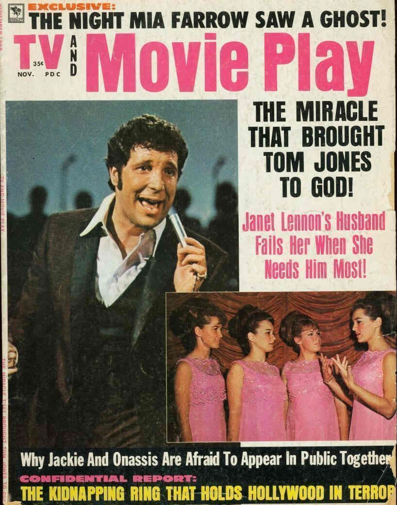 TV AND MOVIE PLAY magazine side cover  Vol 4 # 1 November 1969