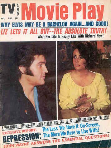 TV AND MOVIE PLAY magazine side cover  Vol 4 # 12 October 1970