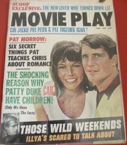 MOVIE PLAY (60s) magazine side cover Issue 1 Vol 1 # 1 - June 1966