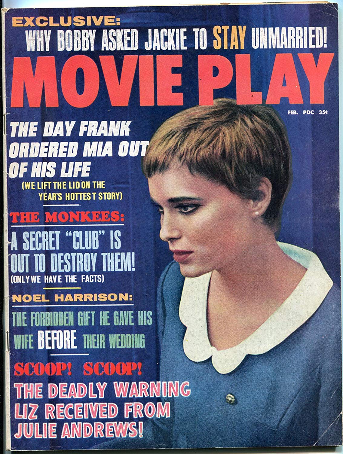 MOVIE PLAY (60s) magazine side cover Vol 1 # 5 - February 1967
