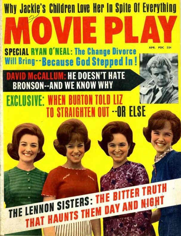 MOVIE PLAY (60s) magazine side cover April 1967