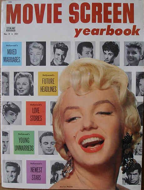MOVIE SCREEN YEARBOOK magazine side cover Issue 3  1957
