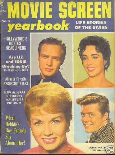 MOVIE SCREEN YEARBOOK magazine side cover Issue 5  1960