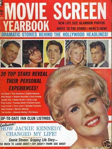 MOVIE SCREEN YEARBOOK magazine side cover Issue 8  1961