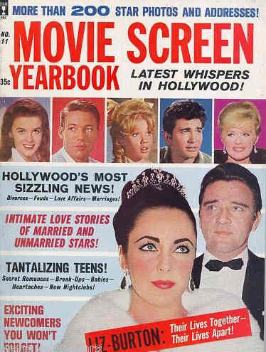 MOVIE SCREEN YEARBOOK magazine side cover Issue 11  1963