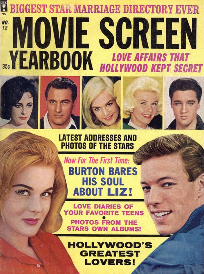 MOVIE SCREEN YEARBOOK magazine side cover Issue 12  1963