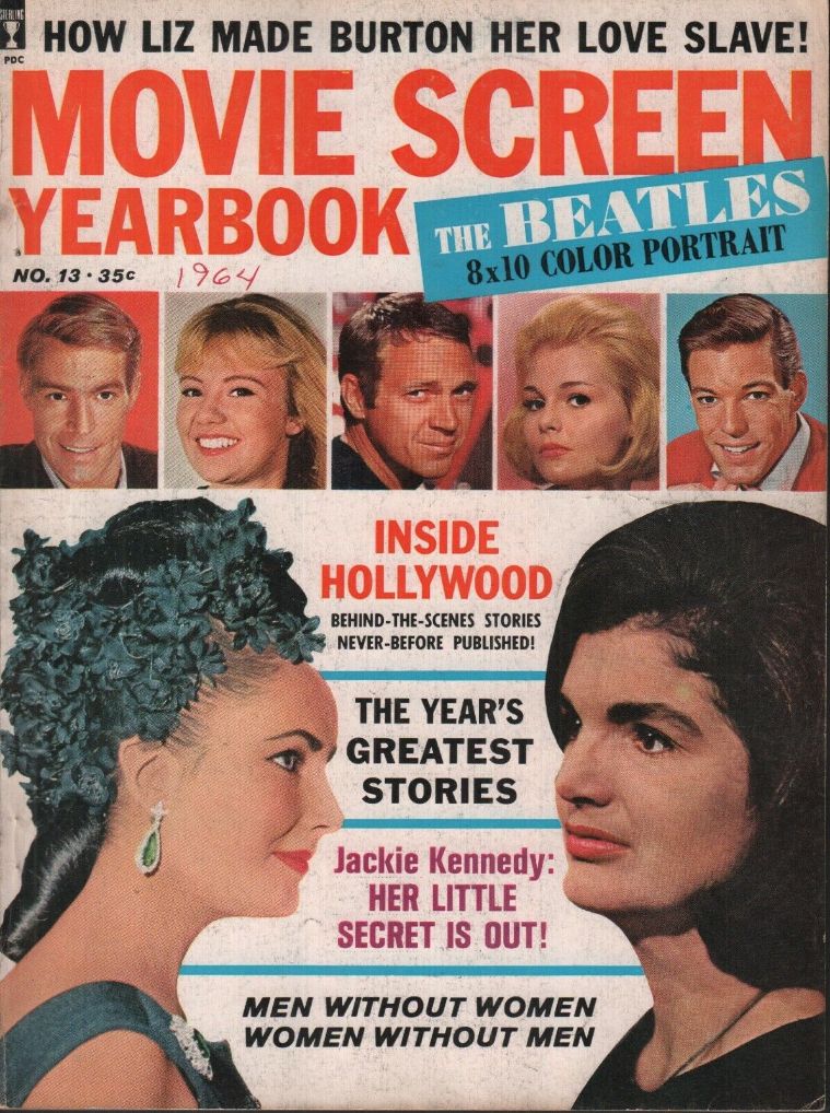 MOVIE SCREEN YEARBOOK magazine side cover Issue 13  1964