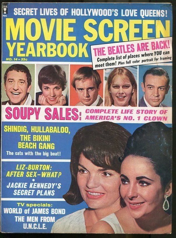 MOVIE SCREEN YEARBOOK magazine side cover Issue 14  1965