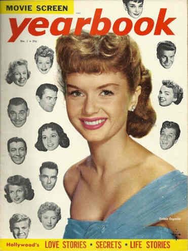 MOVIE SCREEN YEARBOOK magazine side cover Issue 1  1954