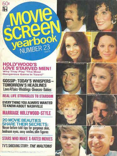 MOVIE SCREEN YEARBOOK magazine side cover Issue 23  1974