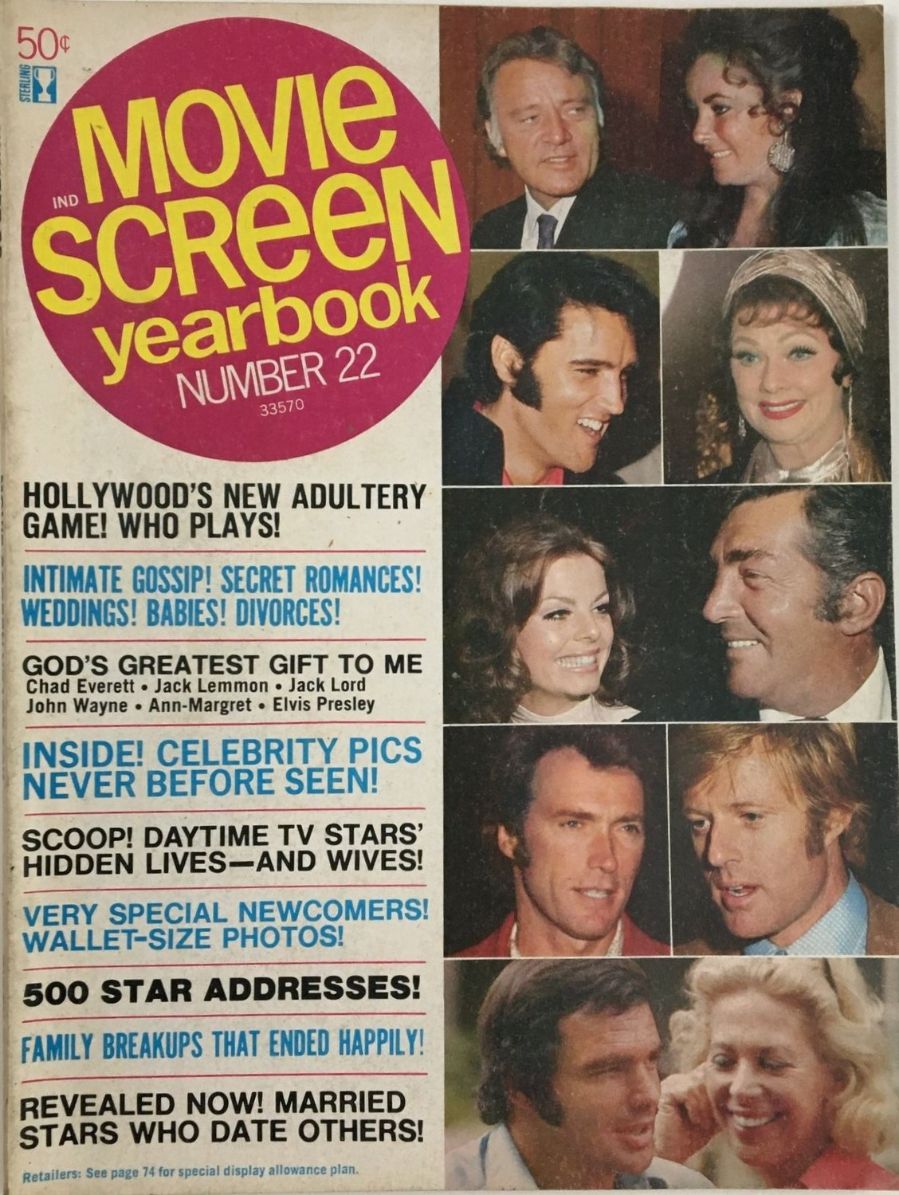MOVIE SCREEN YEARBOOK magazine side cover Issue 22  1973