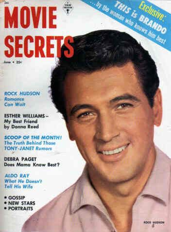 MOVIE SECRETS magazine side cover June 1955