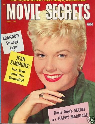 MOVIE SECRETS magazine side cover April 1956