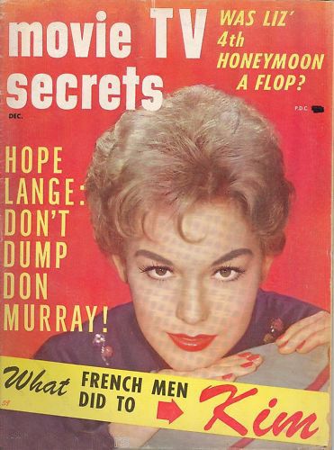 MOVIE SECRETS magazine side cover December 1959