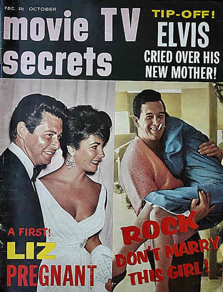 MOVIE SECRETS magazine side cover October 1960