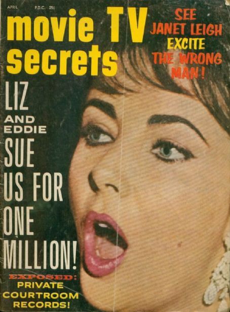 MOVIE SECRETS magazine side cover April 1961