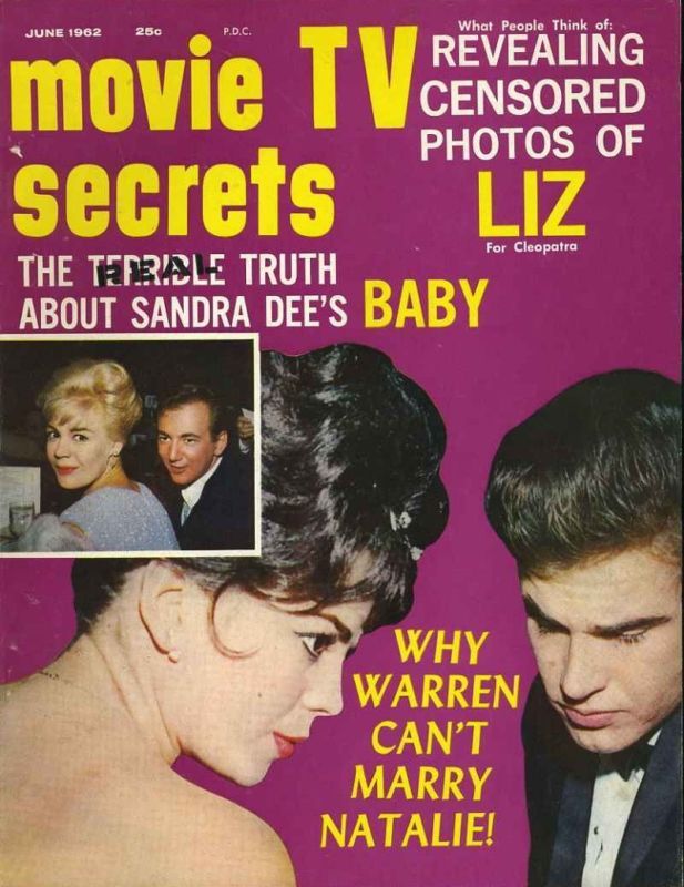 MOVIE SECRETS magazine side cover June 1962