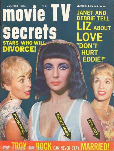 MOVIE SECRETS magazine side cover July 1962