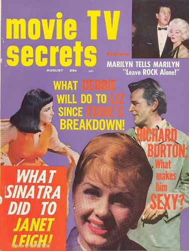 MOVIE SECRETS magazine side cover August 1962