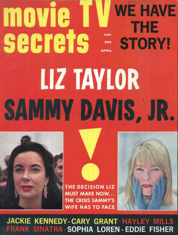 MOVIE SECRETS magazine side cover April 1963