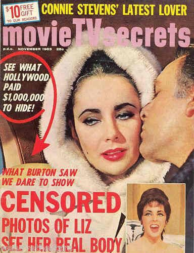 MOVIE SECRETS magazine side cover November 1963